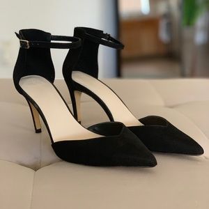 ZARA black suede heels